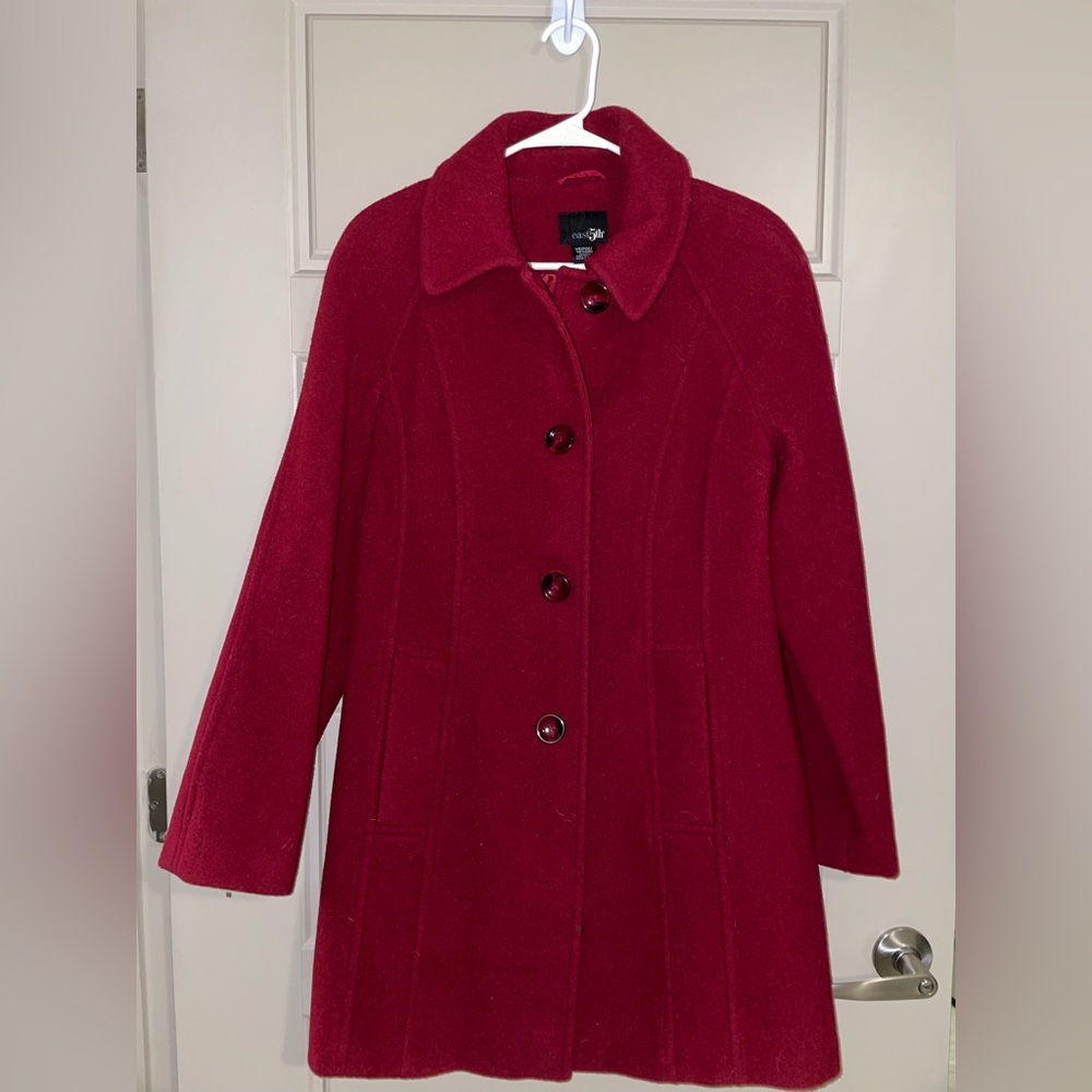 East 5th Red Peacoat